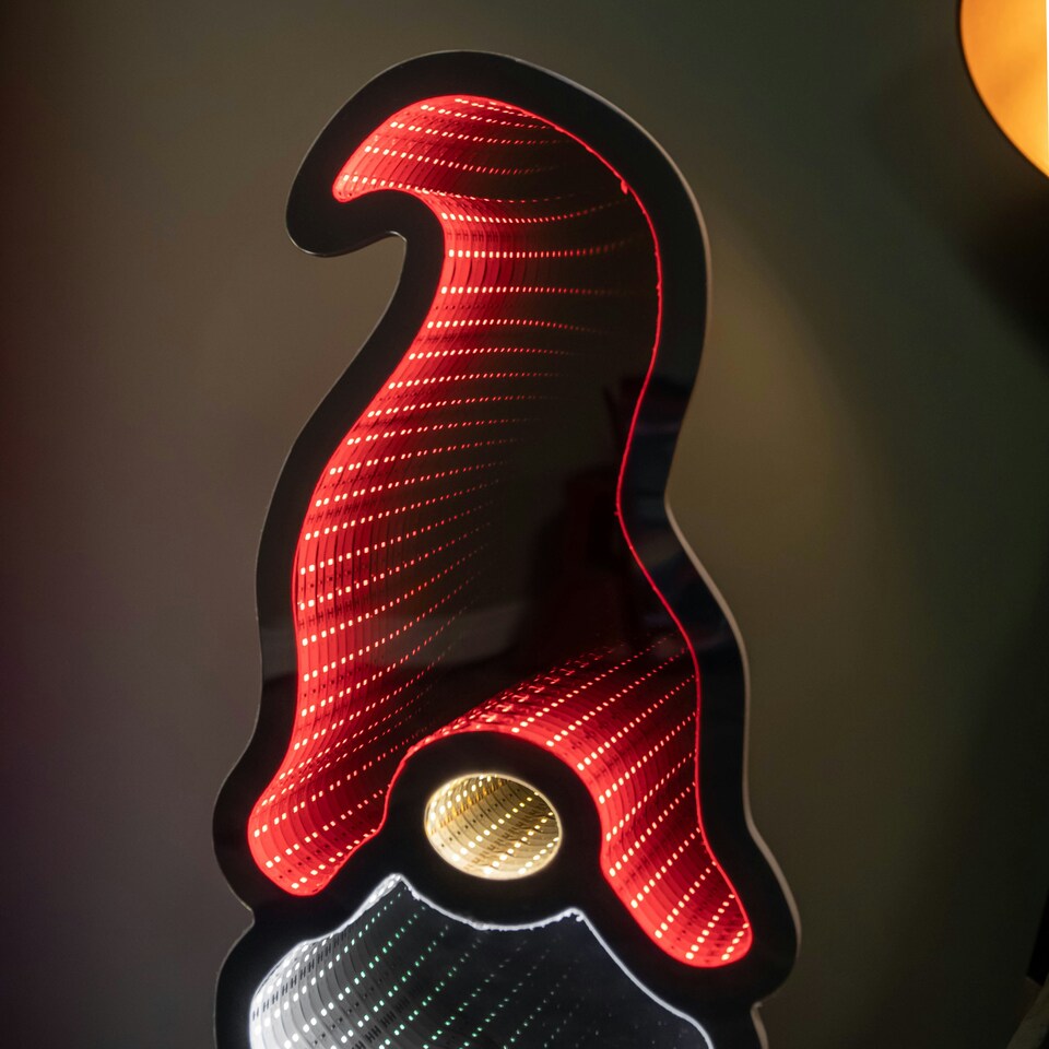 image 1 of 60cm Light up Christmas Gonk Infinity Decoration with Multi-Coloured LEDs