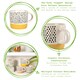 image 2 of Nicola Spring Ceramic Dipped Dots Coffee Mugs - 385ml - Mustard - Pack of 6 | Yellow | Mustard