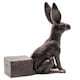 image 3 of Drove Of Hares Plant Pot Feet - Set of 3 - Moongazing, Sitting and Vigilant Hares Grey