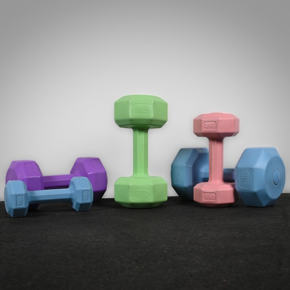 image 1 of GymSets Vinyl Dumbbell – Home Gym Fitness & Strength Training