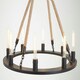 image 4 of Interiors by Premier 8 Bulbs Chandelier Black
