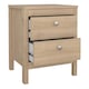 image 5 of Madrid Bedside Table 2 Drawers in Jackson Hickory Oak