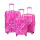 image 1 of Barbie Hardshell 4 Wheeled Suitcase - Pink - 68cm x 25cm x 41cm
