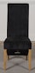 image 3 of Lola Fabric Dining Chairs for Dining Room or Kitchen | Black | Black