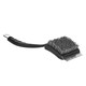 image 1 of BobbyQ Black BBQ Grill Cleaning Brush Scrubber & Scraper - Outdoor Barbecue Grilling Cleaning Barbecue Brush with Hook - 49cm