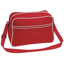 Bagbase Retro 18L Shoulder Bag - Classic Red/White - One Size | Red