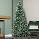 image 1 of 7ft (2.1m) Frosted Glacier Pine Snow Tipped Christmas Tree with Pinecones and 956 Tips