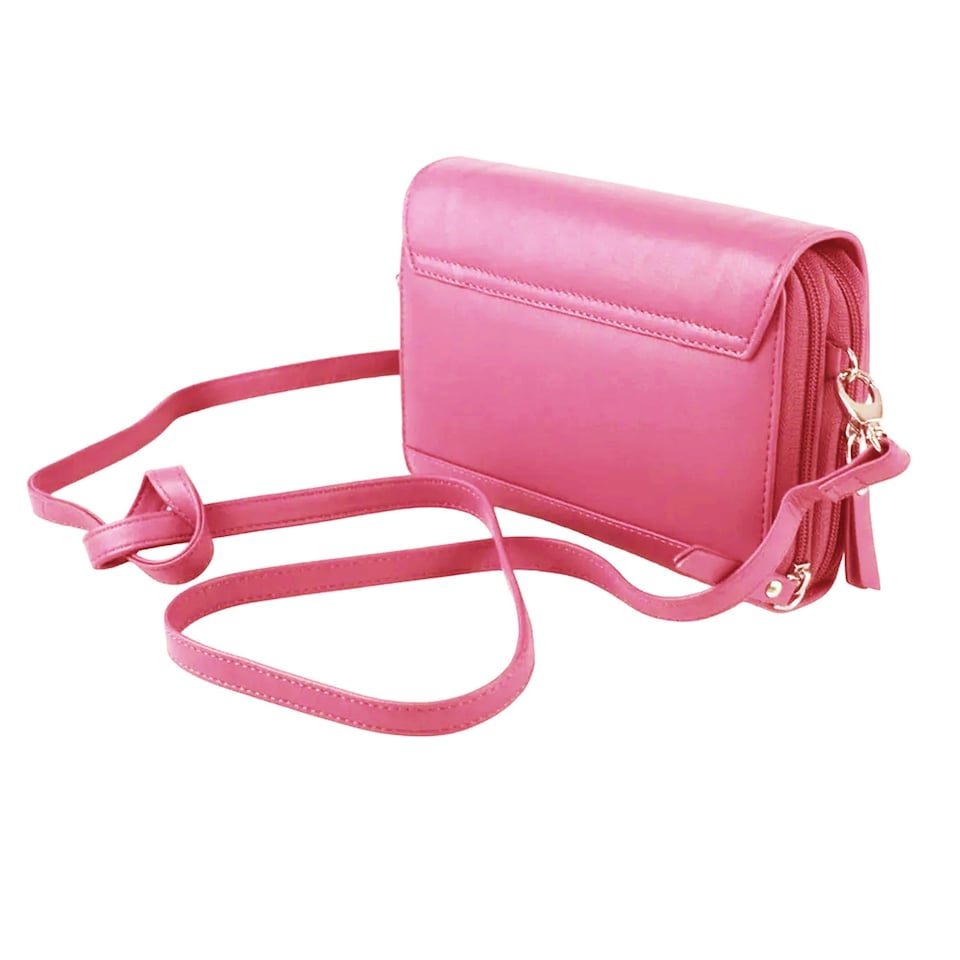 image 1 of Eastern Counties Leather Jaclyn Leather Handbag - Rose - One Size Pink