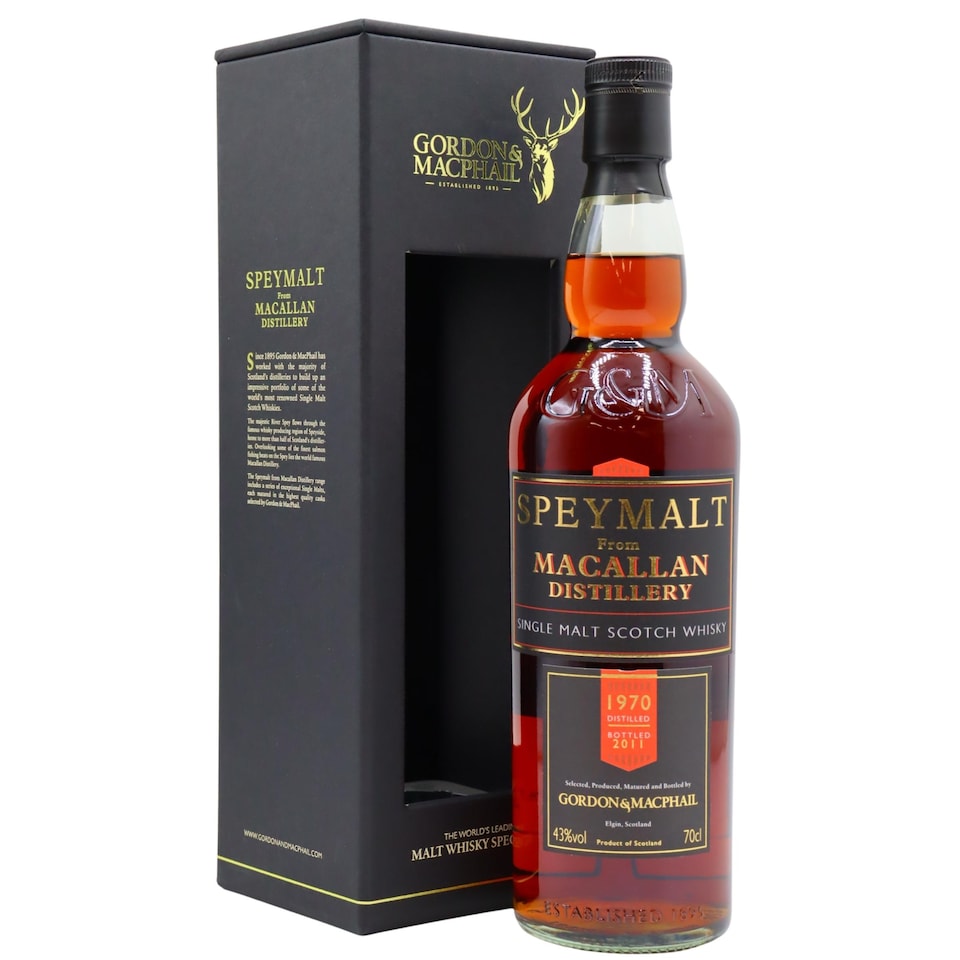 The Macallan Speymalt Single Malt Scotch 1970 41 year old Whisky
