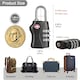 image 9 of TSA Approved 3 Combination Travel Suitcase Luggage Padlock Multi