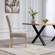 image 5 of Set of 2 Pienza Fabric Dining Chairs - Brown