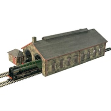 Bachmann Scenecraft Two Road Stone Engine Shed (Pre-Built)