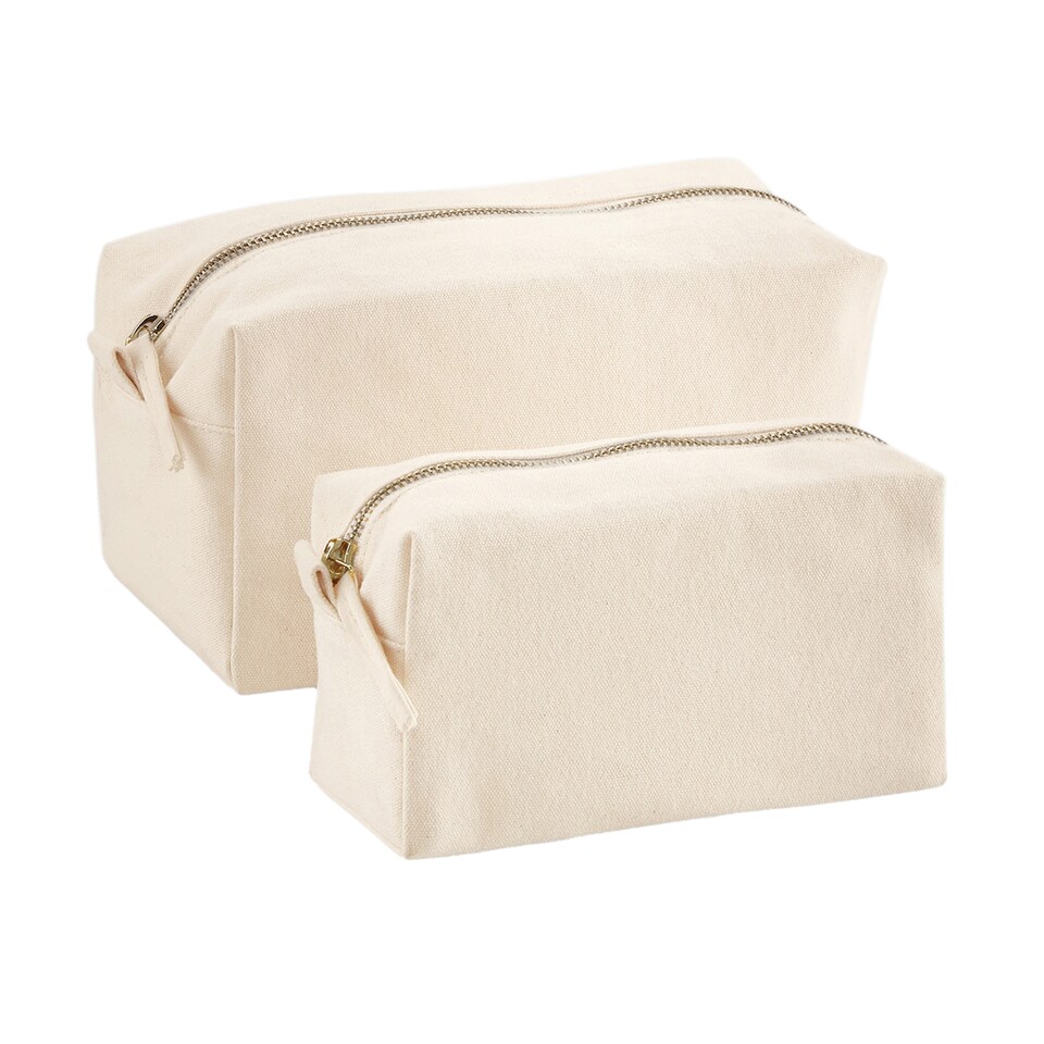 image 1 of Westford Mill Canvas Toiletry Bag | Multi | Natural | 11cm x 21cm x 11cm | 1