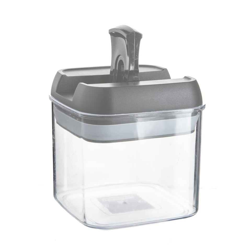 image 1 of Argon Tableware Flip Lock Plastic Food Storage Container - 500ml - Grey
