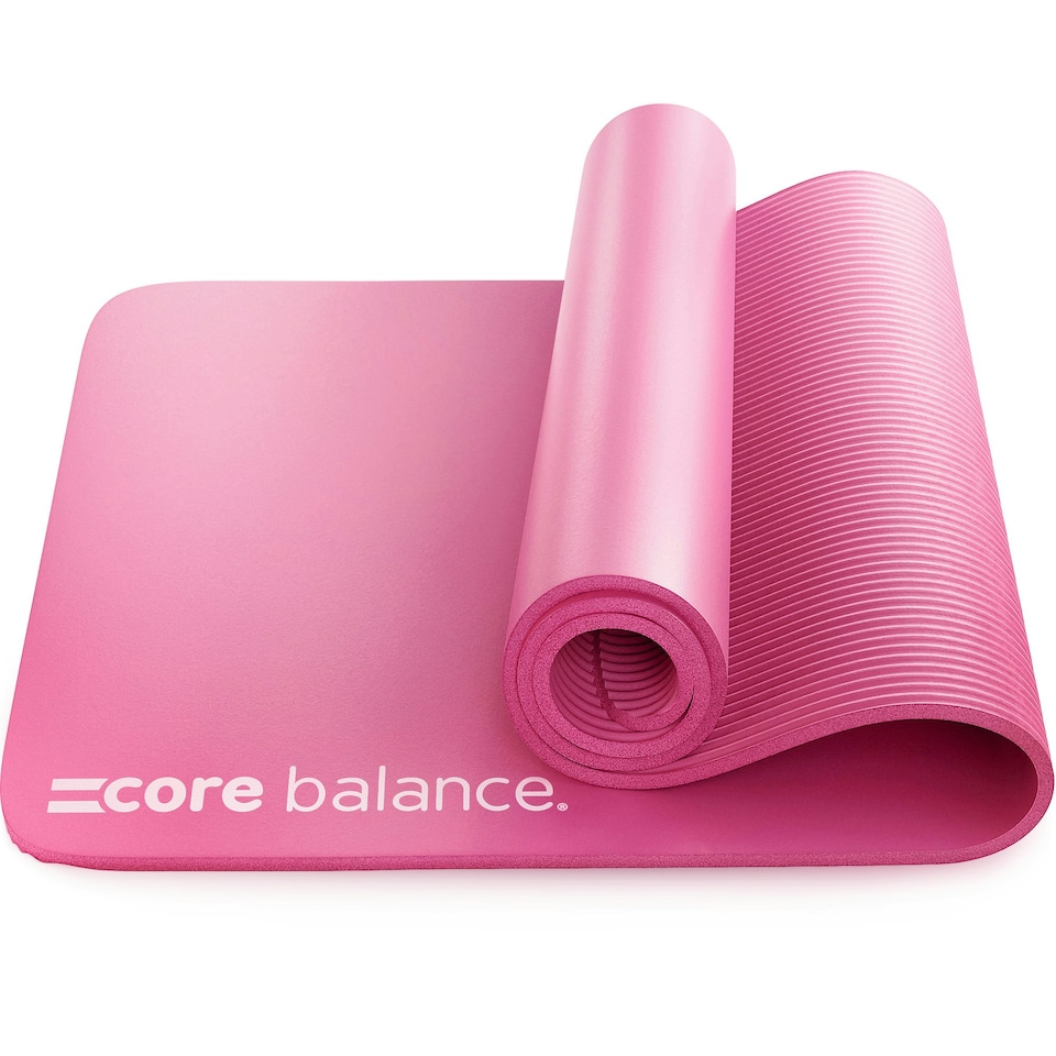 image 1 of Pilates Mat with Strap (10mm Thick) - Pink