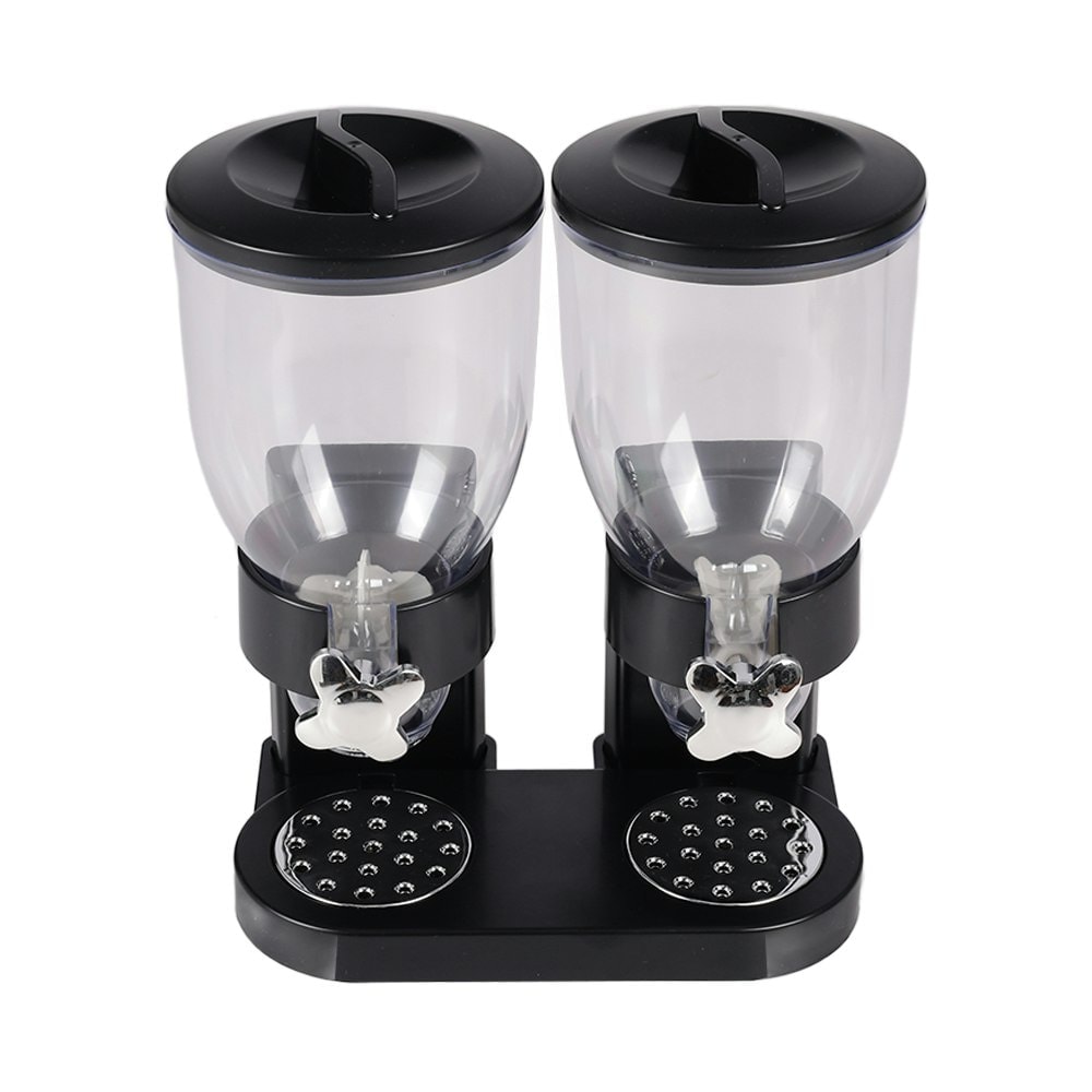 Living and Home Food Dispenser Cereal Containers Storage - Black