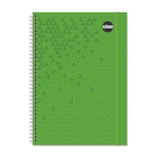 Rhino A4 200 Page Green Cover 8mm Lined Softback Notebook