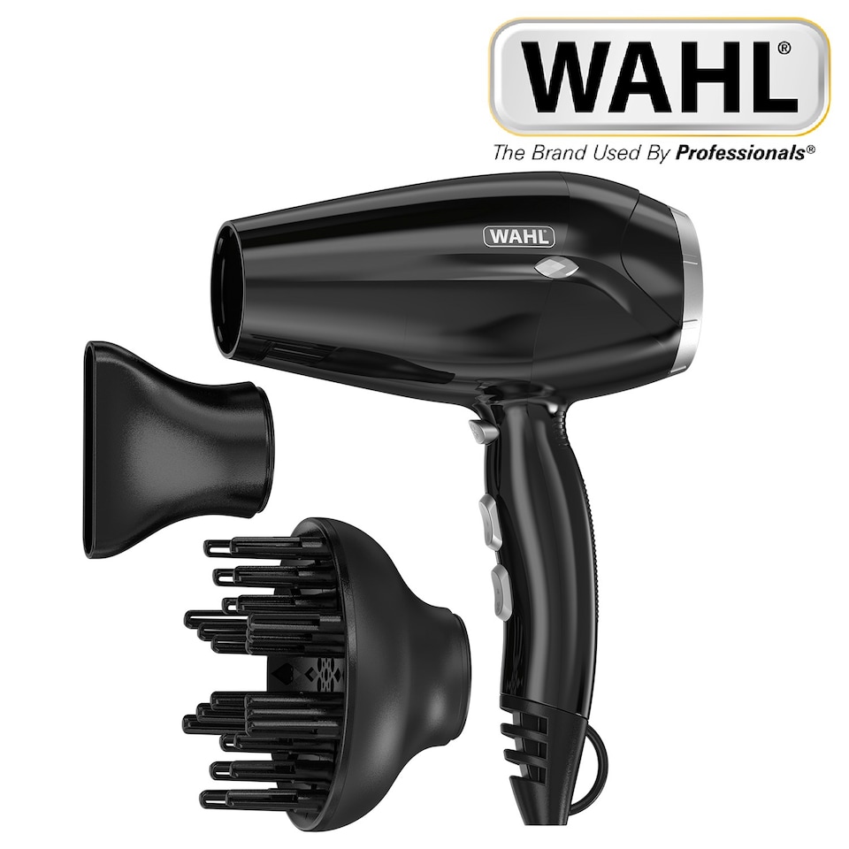 image 1 of Wahl Power Shine Hair Dryer 2000W 3 Heat and 2 Speed Settings Black ZY151