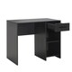 image 6 of Adore Anthracite Grey Study Desk with Drawer & Shelves Grey
