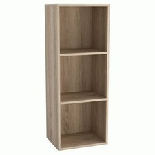 3-Tier Cube Shelving Unit Brown | Colour: Antique Oak