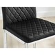 image 5 of Furniturebox 2x Milan Bar Stools Black Velvet Silver Legs