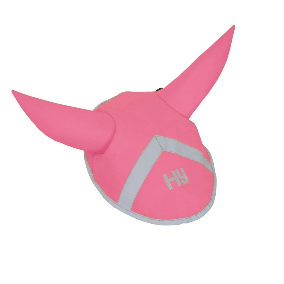 Hy Reflector Horse Ear Bonnet - Pink - Cob