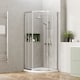 image 3 of 6mm Glass Quadrant Shower Enclosure 1900 x 800 x 800mm Chrome | Silver | Chrome | 1