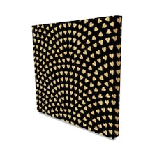 Geometrical fish scale in Art Deco (Canvas Print) 102cm x 102cm