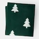 image 2 of OHS Christmas Tree Print Polar Fleece Blanket Throw, 120x150cm - Green