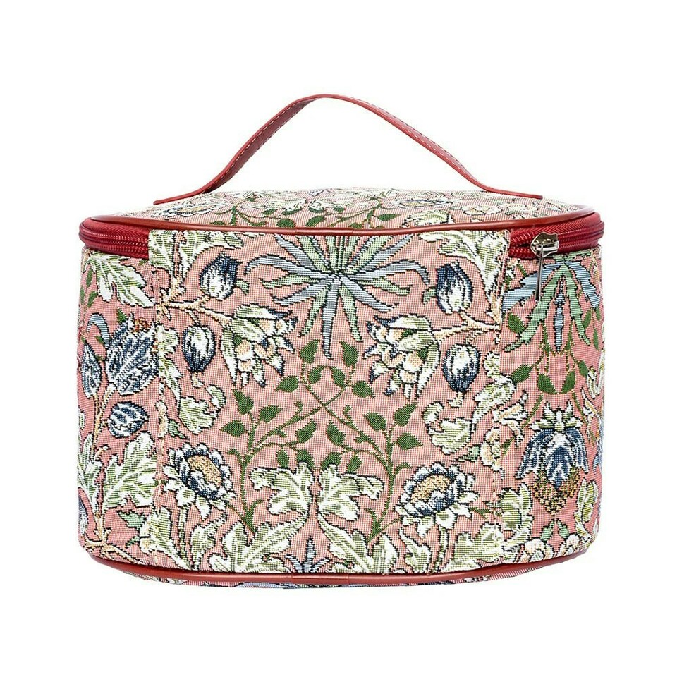 image 1 of Signare Vanity Bag William Morris Hyacinth Pink
