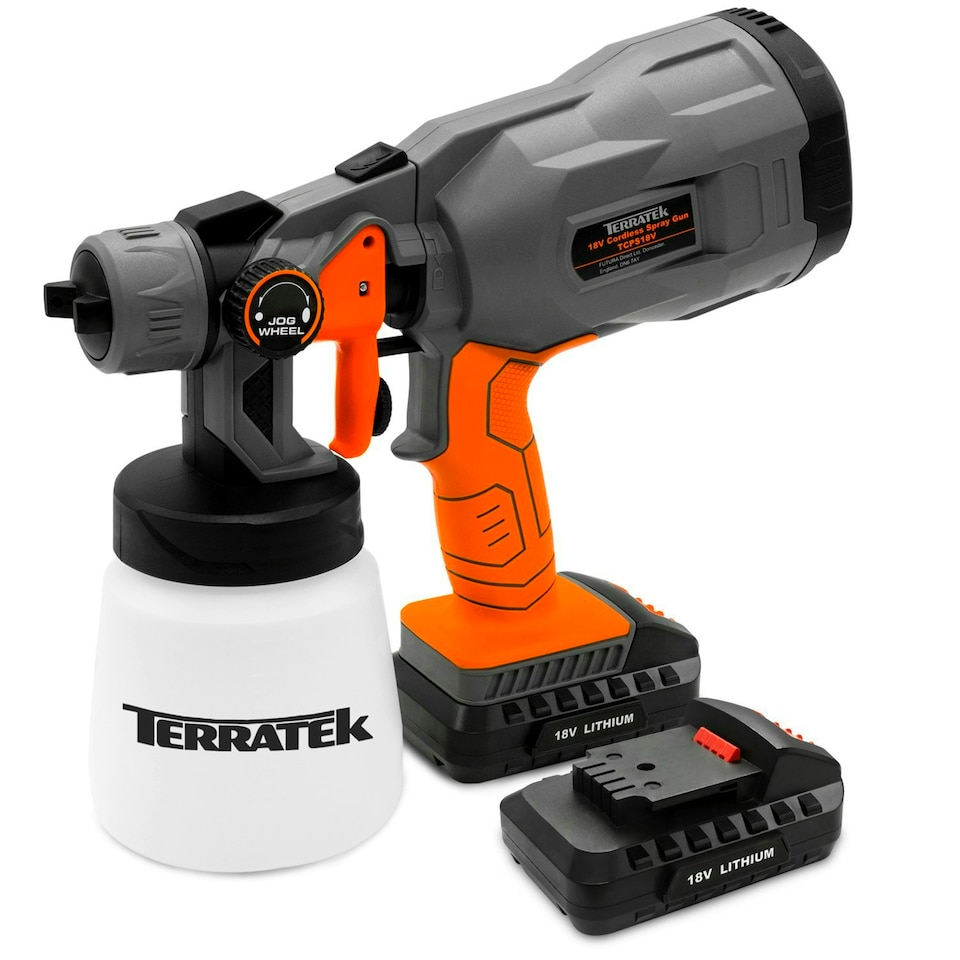 image 1 of Terratek 18V Cordless Electric Spray Gun Fence Sprayer (2 Batteries)