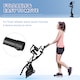 image 7 of HOMCOM 2-In-1 Folding Exercise Bike with 8-Level Magnetic Resistance Black