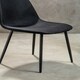image 3 of Interiors By Premier Comfortable Sturdy Black Fabric Dining Chair, Contemporary Modern Dining Chair, Versatile Modern Chair Black