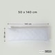 image 2 of Homescapes Quilted Body Pillow Protector - 50 x 140 cm | White