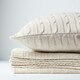 image 5 of Homescapes Cotton Cable Knit Throw - Natural - 130 x 170 cm Cream