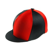Capz Two-Tone Lycra Cap Cover - Black/Red - One Size Black | One Size