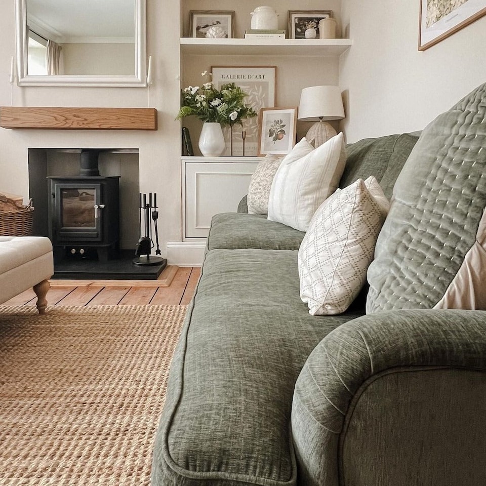image 1 of KUKOON Handmade Boucle Area Rug Soft Pile Living Room Jute Plain 160cm x 230cm