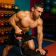 image 3 of Strongology 7-in-1 Adjustable Smart Kettlebell up to 18kg Black with Red Dial Home Fitness Gym Equipment