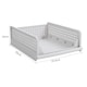 image 5 of Living and Home Foldable Plastic Storage Drawer Basket 20L - Off White | White | 1