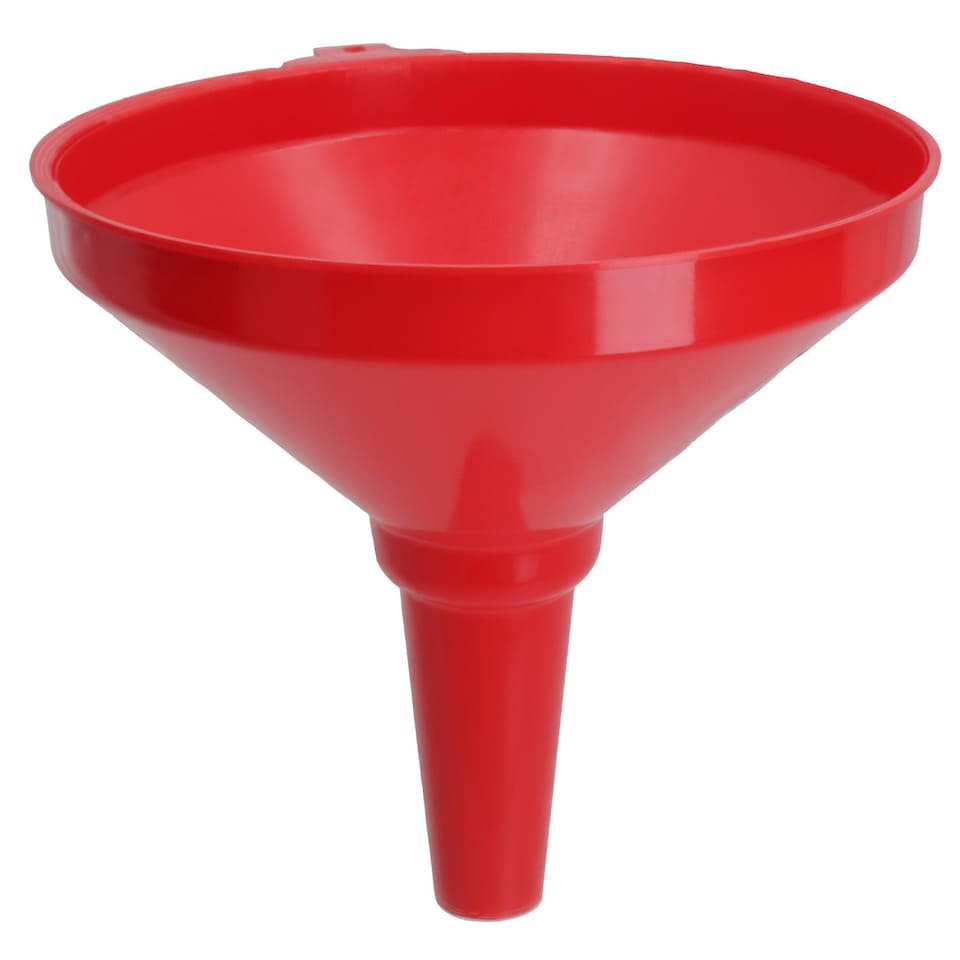 image 1 of 8" Wide Plastic Fuel Funnel With Fixed Spout Suitable Petrol Diesel Water Oil
