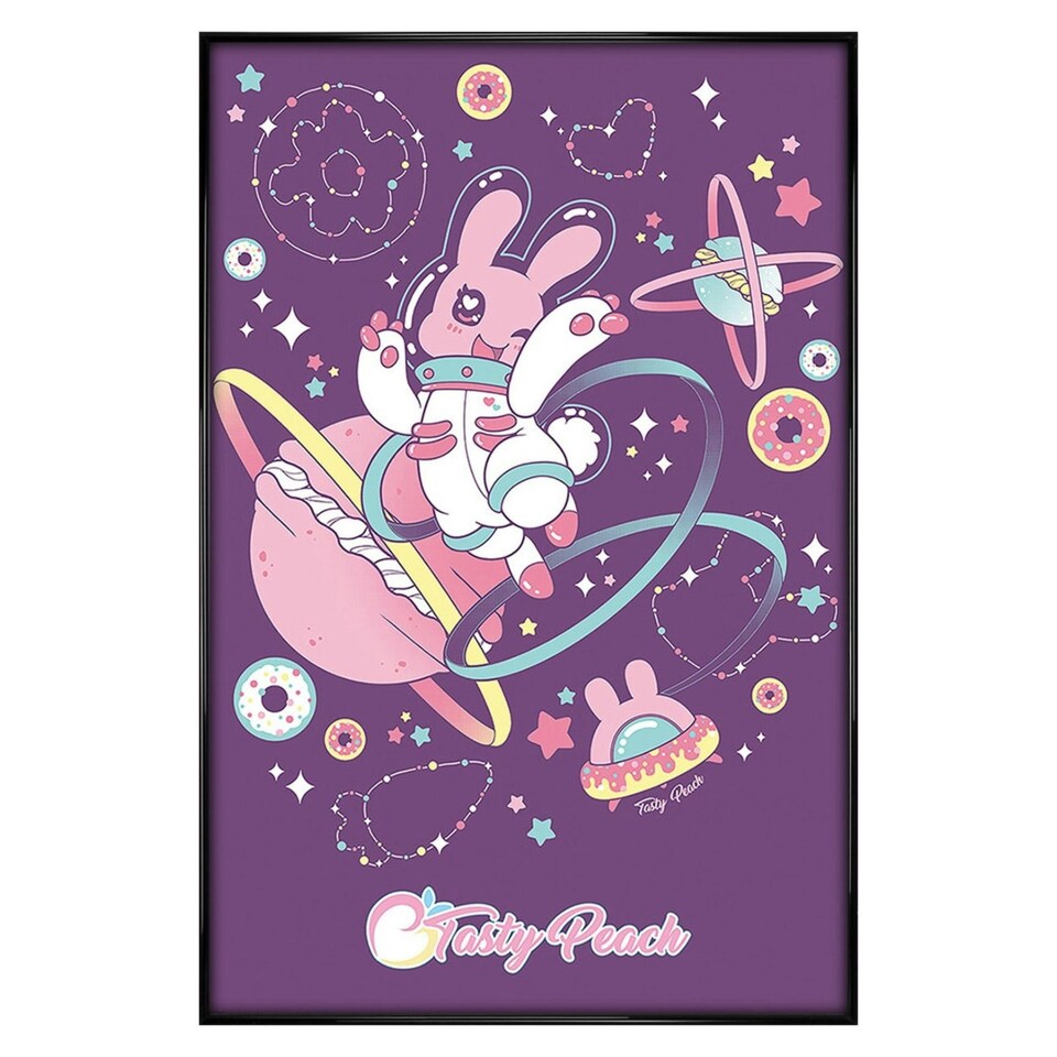 image 1 of Gloss Black Framed Tasty Peach (Chirii) Maxi Poster
