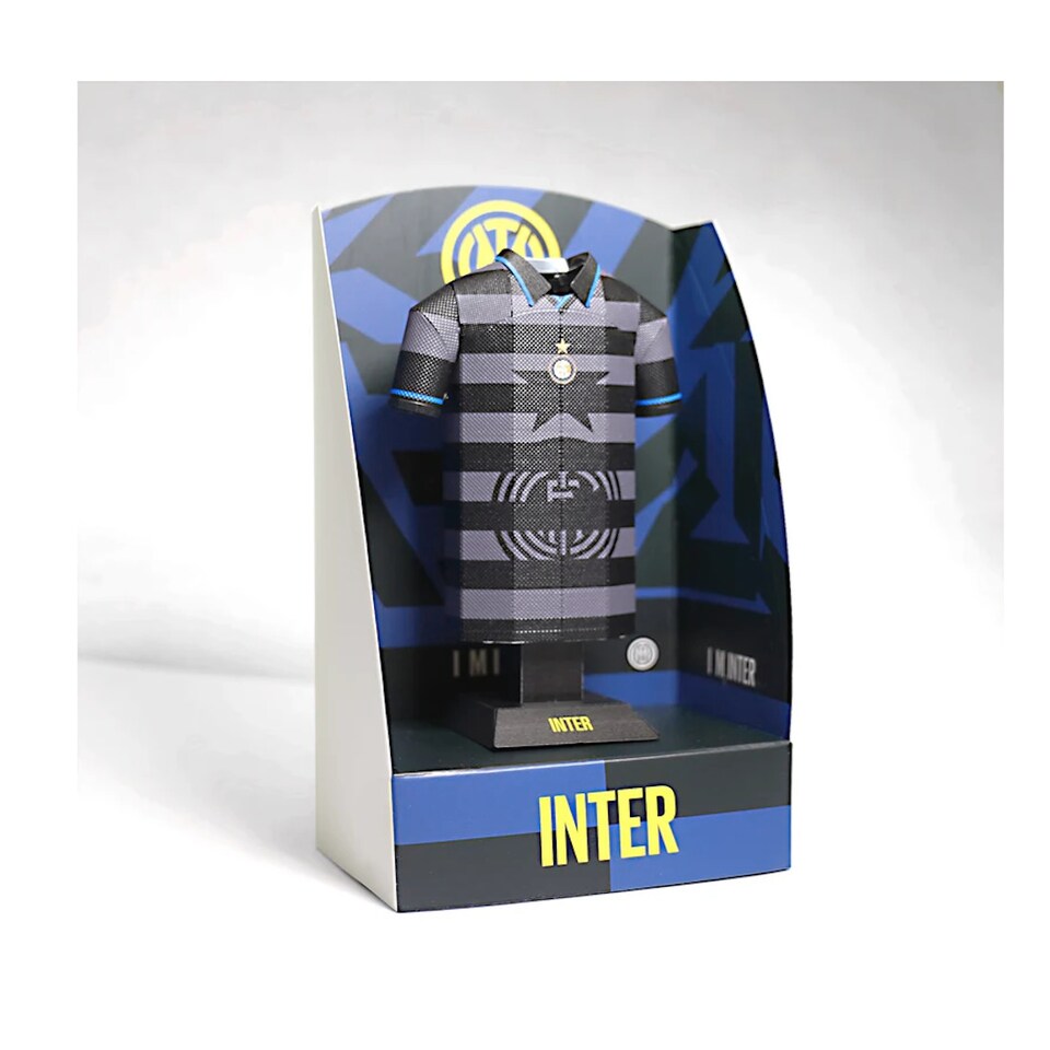 image 1 of RadStuff Metal Alloy Football Shirt - Retro Inter Milan Third Kit 1997/98