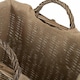 image 4 of Wicker Rectangular Log Basket with Lining Brown