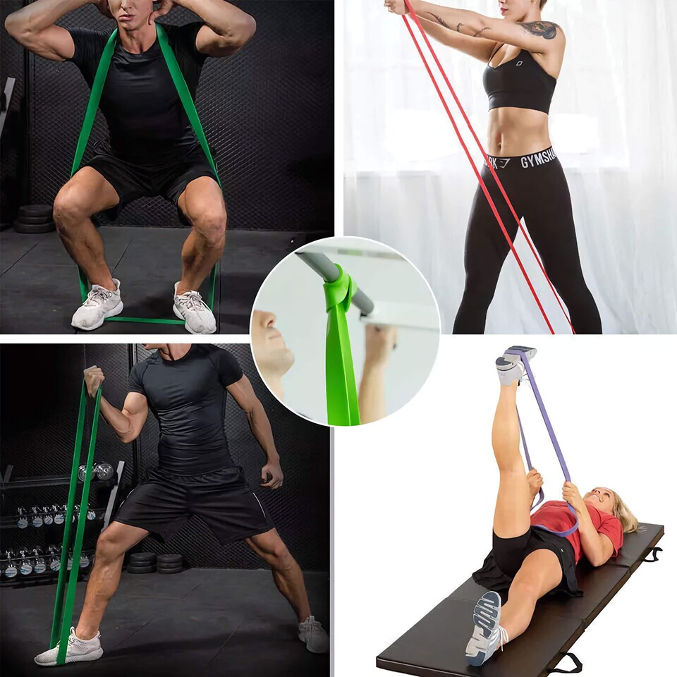 image 1 of GYM SETS UK Resistance Bands Sets- (Green)