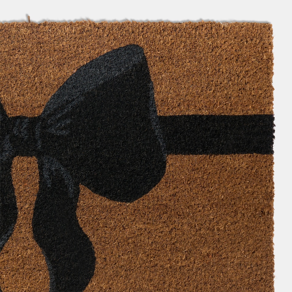 image 1 of OHS Bow Print Non Slip Coir Mat Doormat Rug
