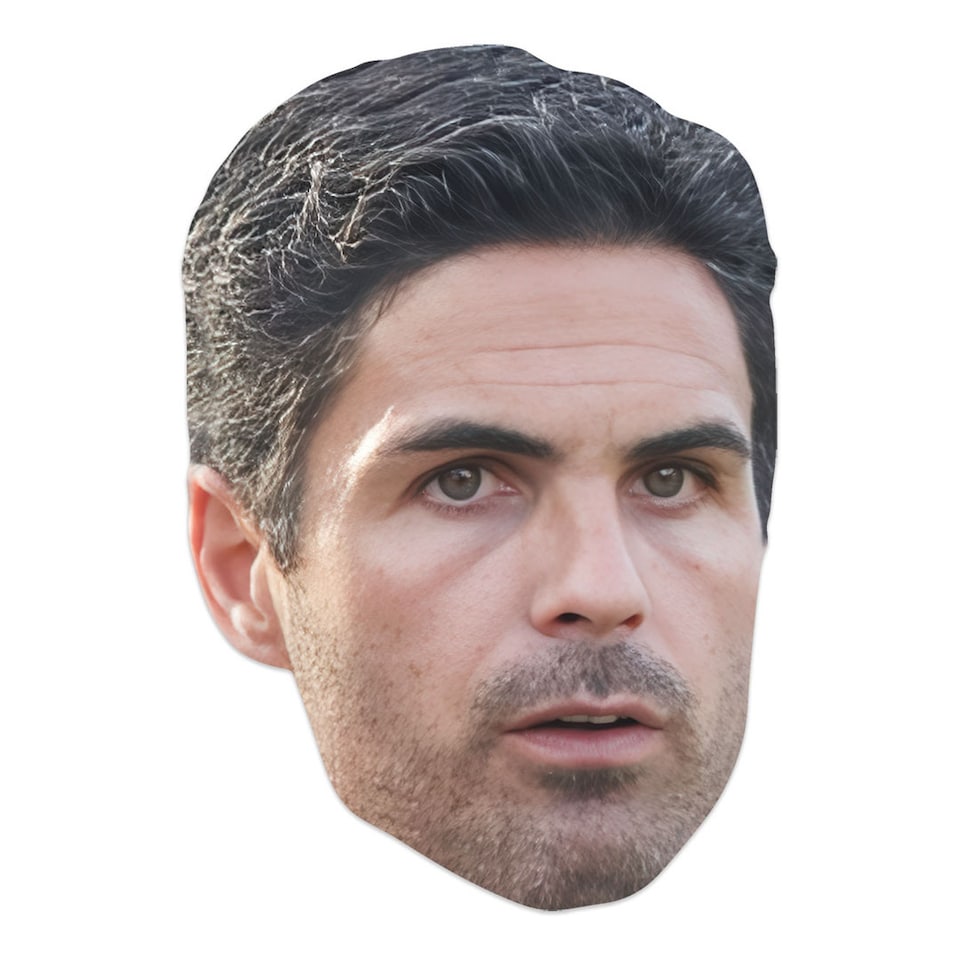 image 1 of Mikel Arteta Cardboard Face Mask