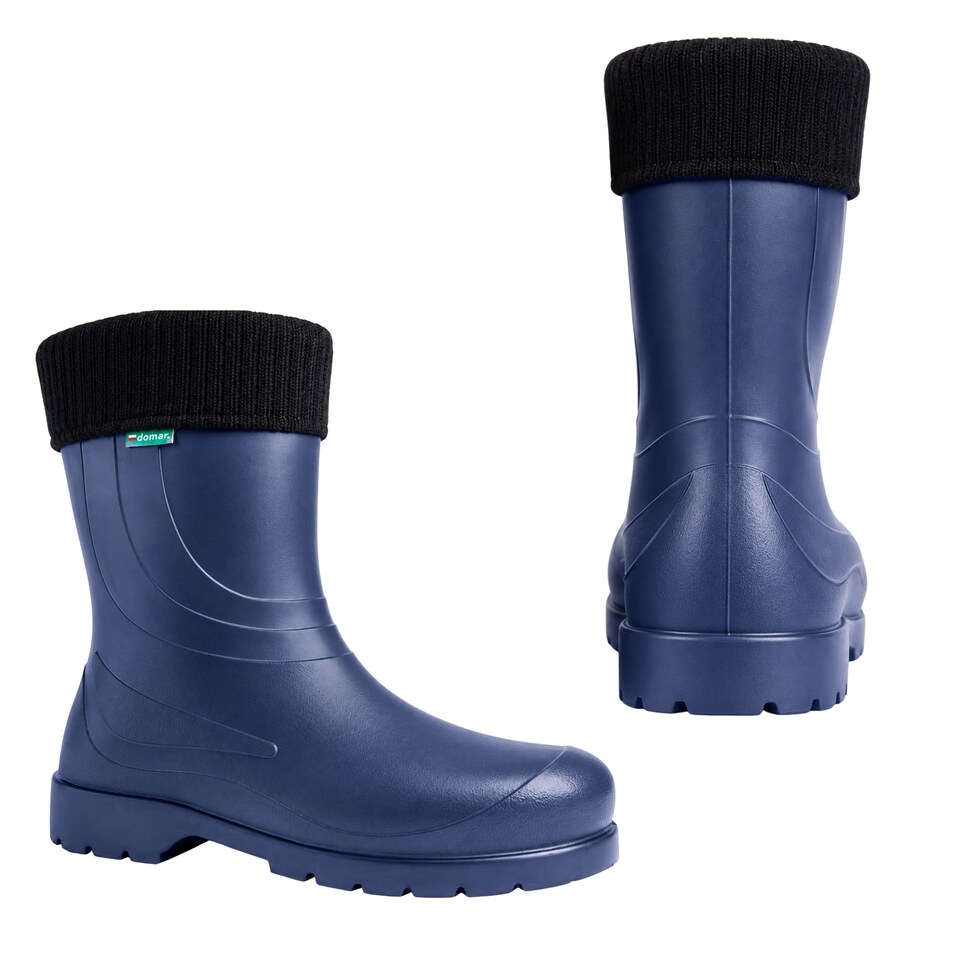 image 1 of Laura Waterproof Women's EVA Wellies with a removable warming liner Blue EU42