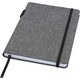 image 2 of Marksman Orin Recycled Polyester A5 Notebook - Grey Heather - A5