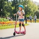 image 2 of HOMCOM Foldable Electric Kids Scooter, for Ages 7-14 Years | Pink