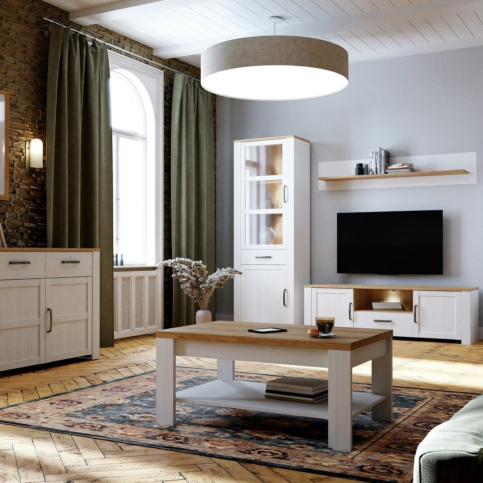image 1 of Bohol Coffee Table in Riviera Oak/White